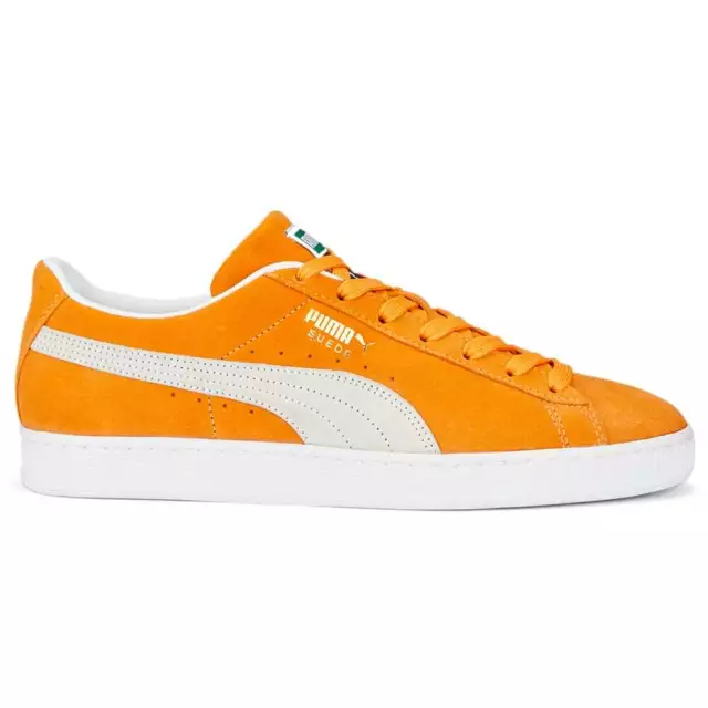 Puma Suede Classic Xxi Lace Up  Mens Orange Sneakers Casual Shoes 37491578