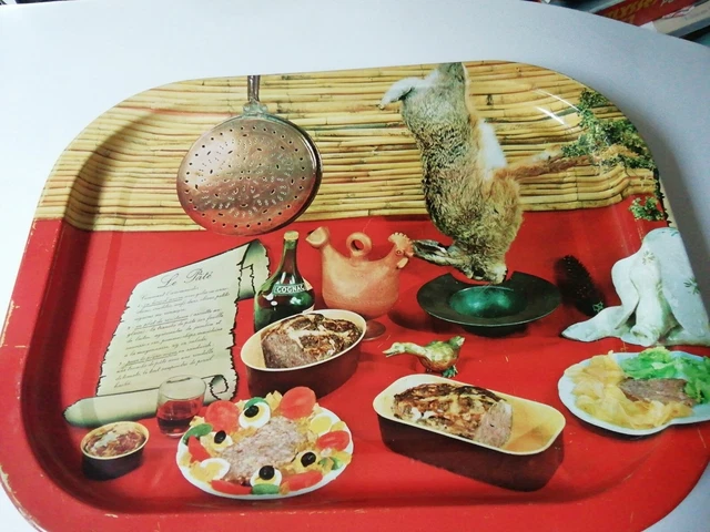 Plat de Service Tête d'Oie/Canard en Grès Vintage – Assiette Foie Gras
