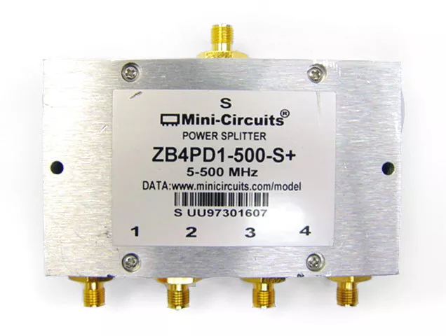 Mini-Circuits ZB4PD1-500-S+ 4-Way Power Splitter, 5 - 500 MHz