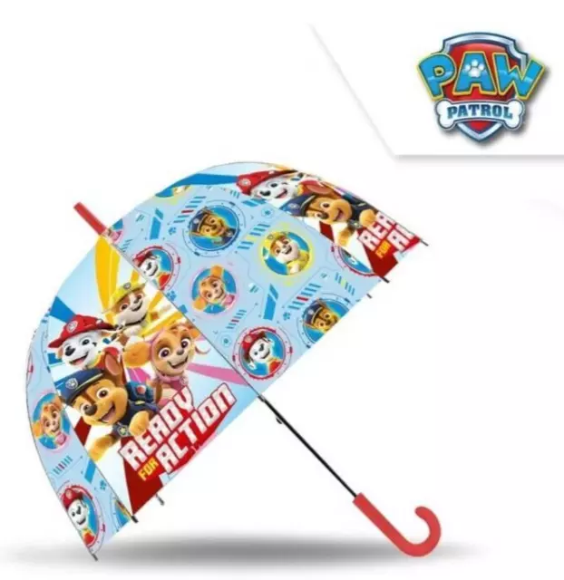 "Paw Patrol ombrello campana trasparente 19"