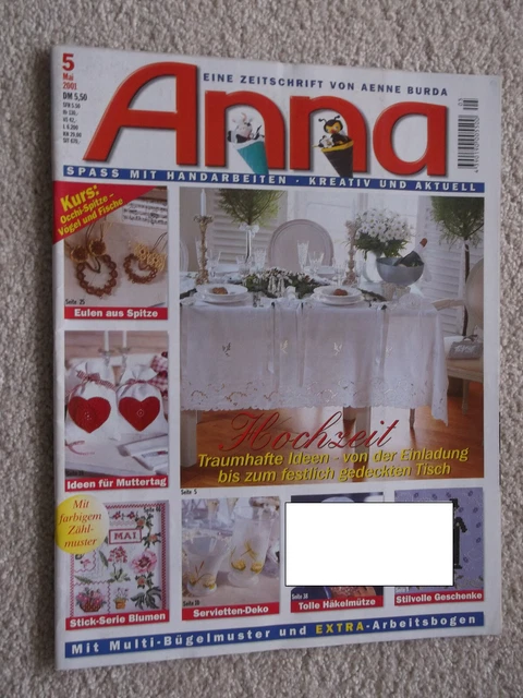 Anna; Burda - Spass an Handarbeiten; Heft 5/2001; Kunststricken u.a.