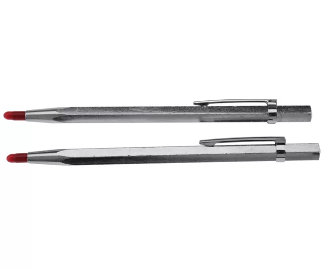 2 x 150mm Scribing Pen Tungsten Carbide Point Tip Scriber Detail Craft Tool