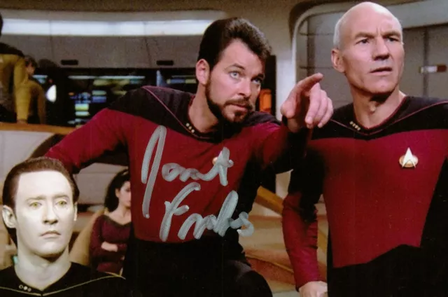 Jonathan Frakes Hand Signed 6x4 Photo Star Trek: Next Generation Autograph + COA