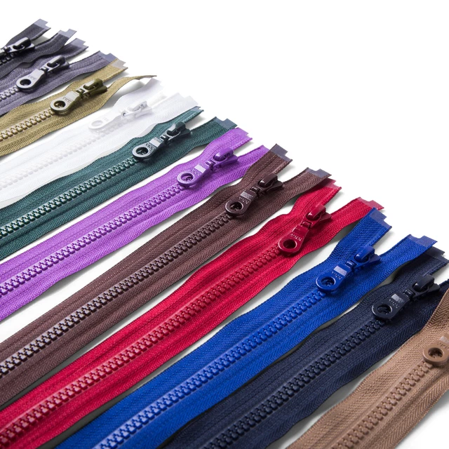 Heavy duty discount plastic coat zippers