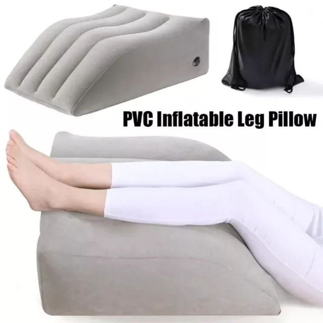 PVC Repos de pied gonflable Portable Coussin d'oreiller pliant  Voyage