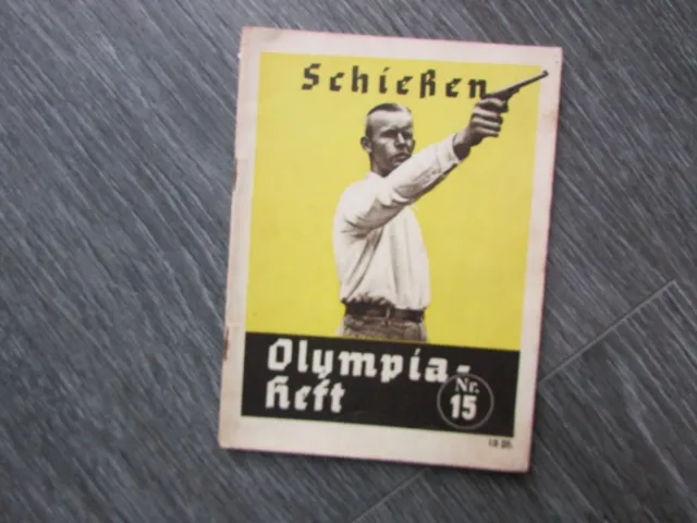 Berlin Olympics 1936 Olympia Heft Shooting Schiesen Booklet no nr 15