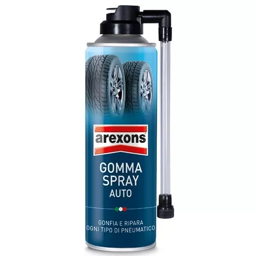 Ripara E Gonfia Pneumatici Rapido Gomma Spray Auto 300 Ml Arexons 8473