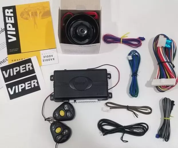 Viper 3100V 1-Way Vehicle Security System Keyless Entry Car Alarm w/ 2 Remotes