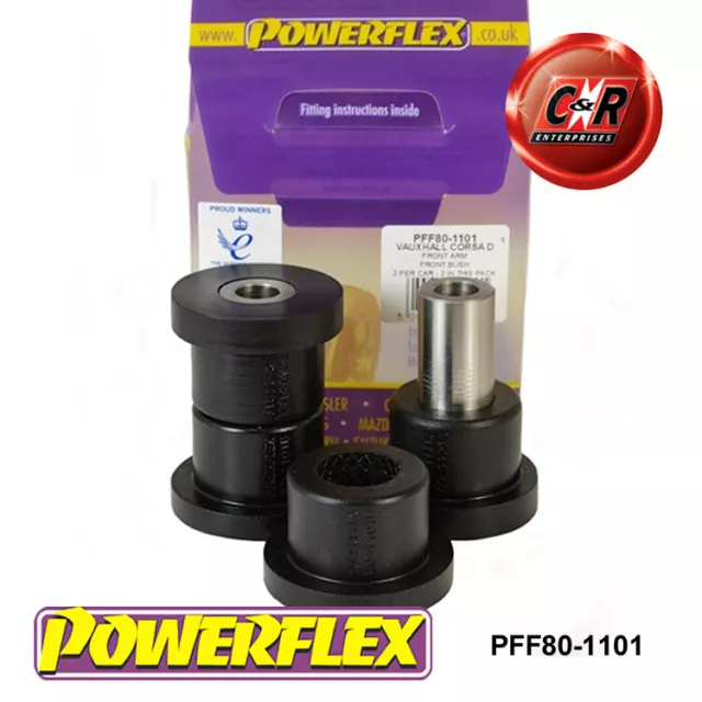 Powerflex Road Serie Brazo Delantero Frente Cojinetes Para Fiat Qubo (08 On)