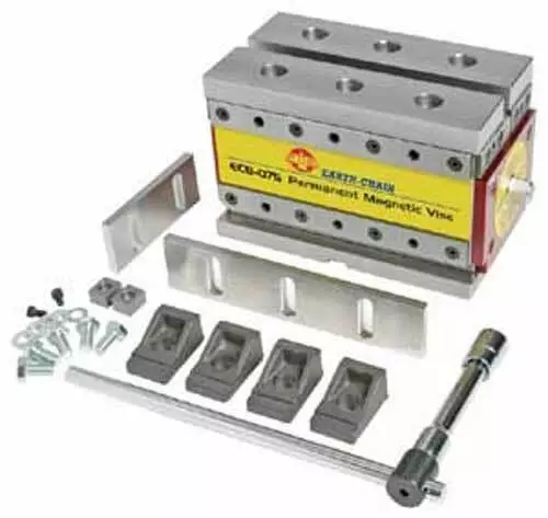 Earth-Chain ECB-120 7.3"x4.2"x4.2" MagVise Permanent Magnetic Vise for CNC Mill