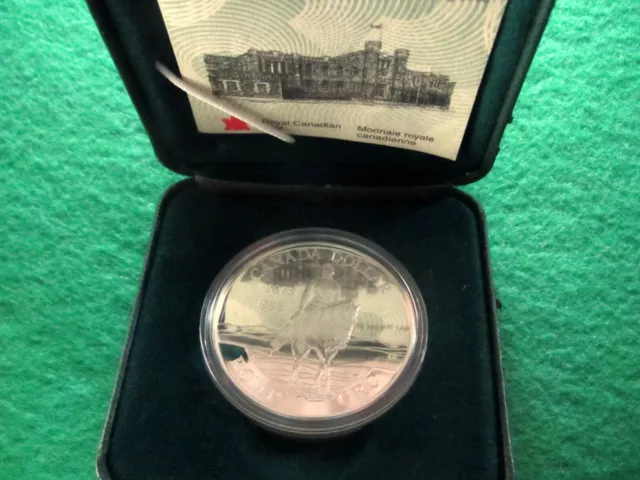 1998 Canada RCMP - GRC Silver Proof Dollar - Encapsulated - Case - Certificate