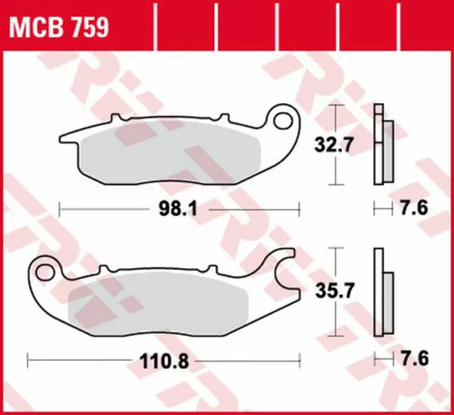 TRW Bremsbeläge vorne für Honda CBF 125 / CBR 125 R , CBR 150 R