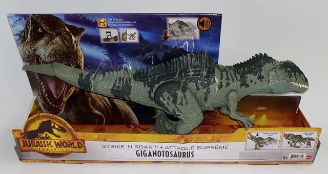 Mattel Jurassic World Uncaged Vuur dinosaurus - Speelgoeddinosaurus met interactieve geluiden en sensoren - Vanaf 4 jaar - GYW89