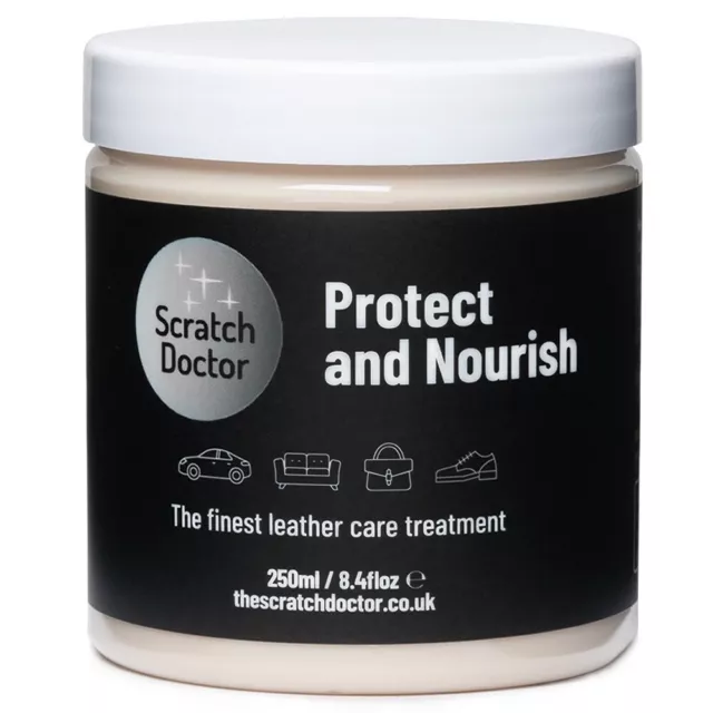 Protect & Nourish Leather Conditioner 250ml Natural Restorer for Sofa Bags Shoes