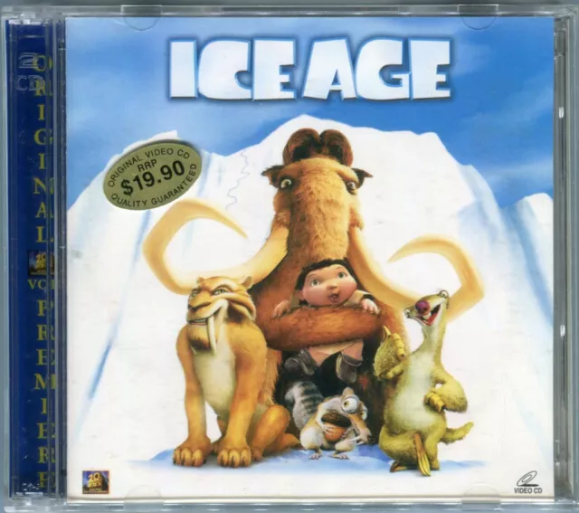 Collectible 2002 Ice Age Original Video CD VCD 2-Disc Set Very Rare Animation VG