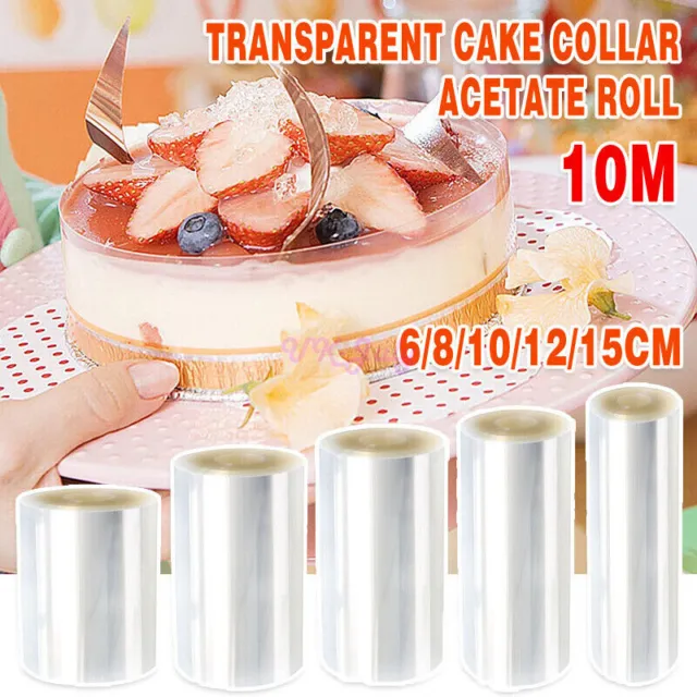Foglio per torta trasparente 10 m collare per torta acetato foglio per torta circostante decorazione torta da forno
