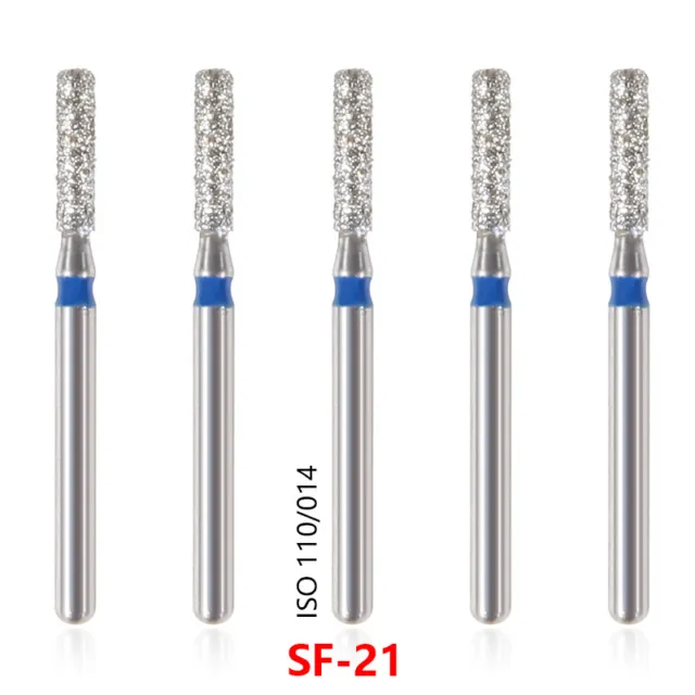 5Pcs Dental DIAMOND BURS FG 1.6mm Drils for High speed handpiece SF-21 OR