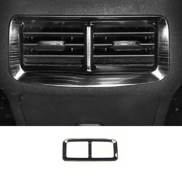 For Chevy Equinox 2018-2023 Black Titanium Rear AC Air Outlet Vent Frame Trim