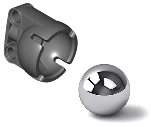 Lego Steel Ball+Steering Ball Socket (robot,technic,pivot,ev3,wheel,tire,caster)