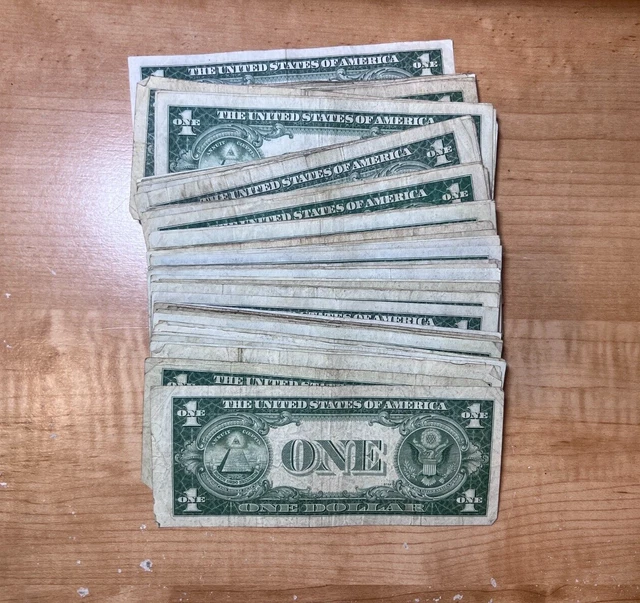 1935 One Dollar Blue Seal Note Silver Certificate Old US Bill $1 Free Shipping 2