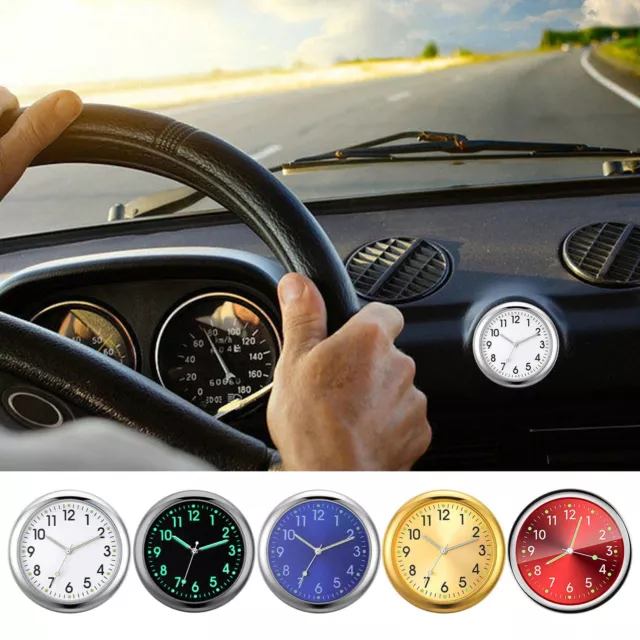 Analog Clock For Car Dashboard Glowing Small Analog Clock Quartz AutomotiveClock