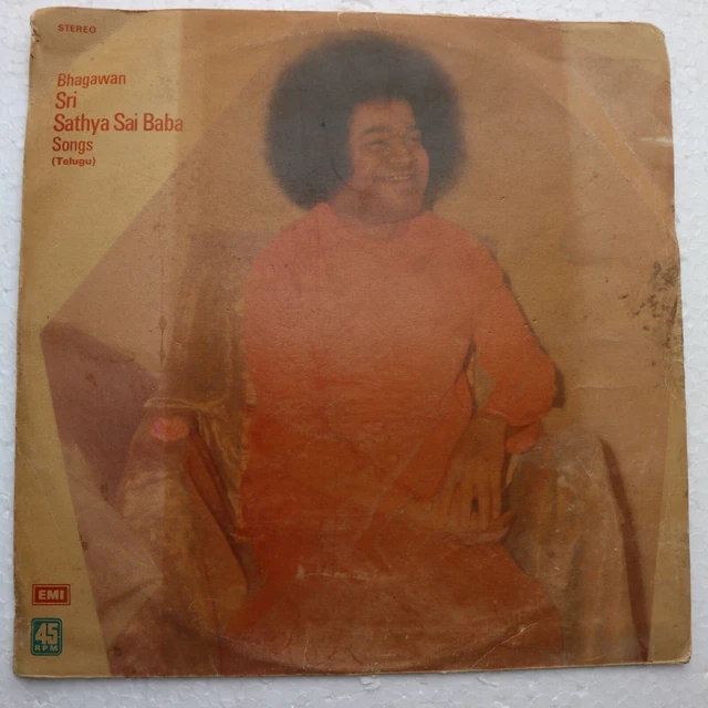 BHAGWAN SRI SATHYA Sai Baba Canzoni Telugu LP Registrazione Bollywood ...