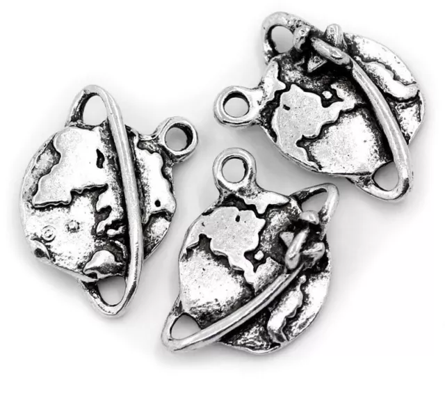 5 x Airplane Plane World Travel Charms Jewellery Making Pendant Tibetan Silver