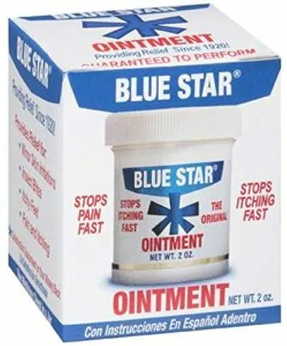 2 Pack Blue Star Anti-Itch Medicated Ointment 2 Oz Each