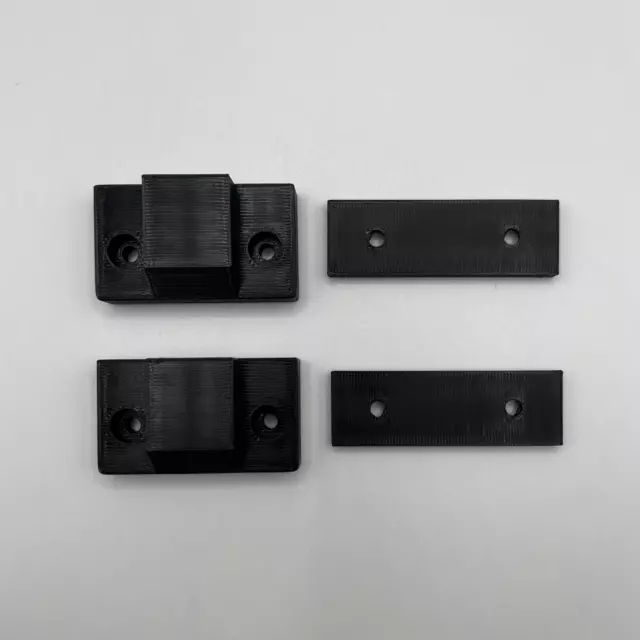 2 x Replacement Hinge Mounts and Plates for Technics SL-1200 & SL-1210