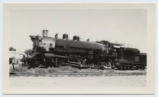Fort Worth & Denver Locomotive 403 with tender Railway OLD PHOTO