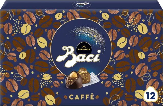 BACI PERUGINA Caffè Cioccolatini Fondenti Gusto Caffè | Scatola Regalo 150gr