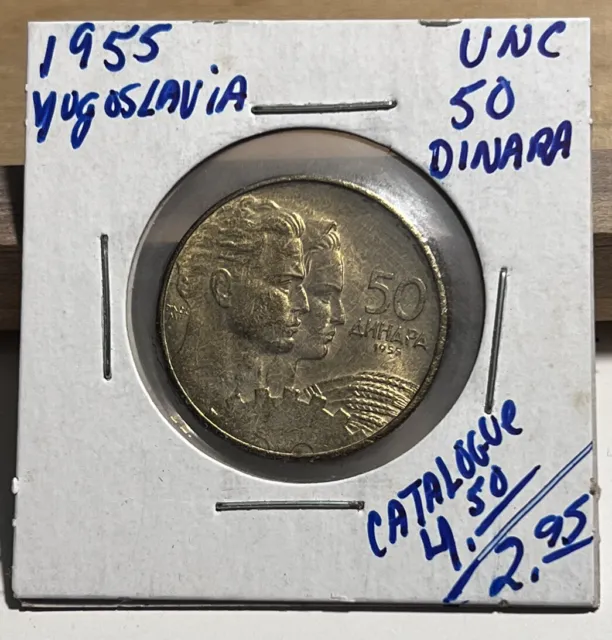 1955 Yugoslavia 50 Dinara UNC (INV F)