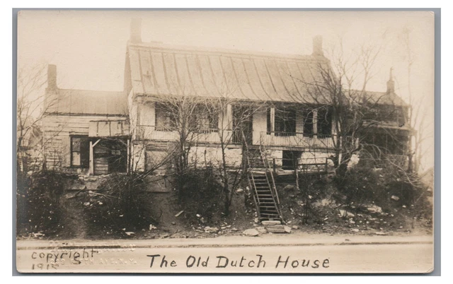 RPPC The Old Dutch House NEW YORK CITY? NY Vintage Real Photo Postcard