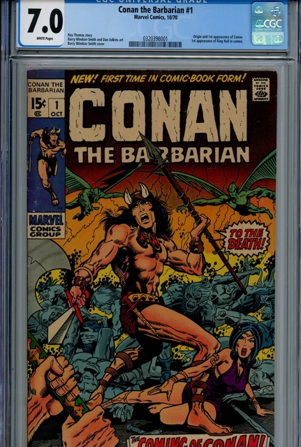 Conan the Barbarian Vol 1 #1 Marvel CGC 7.0 FN/VF (1970)