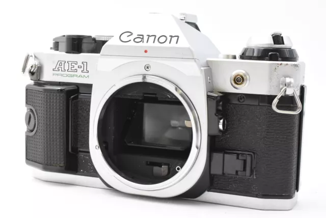 Canon AE-1 Program Plata 35mm Cámara SLR De Japón (t3700)