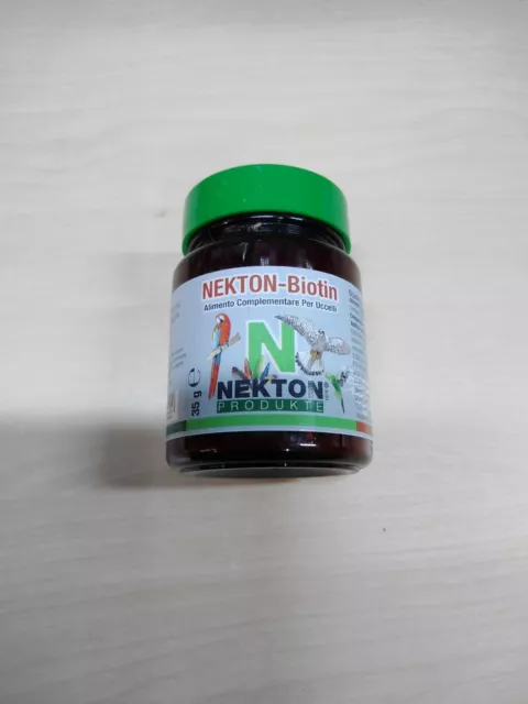 NEKTON BIOTIN integratore proteico,coadiuvante della crescita del piumaggio Gr35