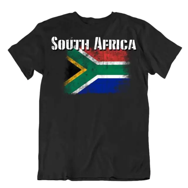 Südafrika T-Shirt Flaggen T-Stück Reise-Andenken Bluse Tee SouthAfrica flag Tops