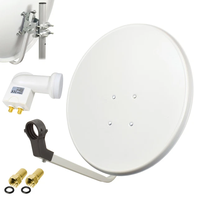 Impianto satellitare digitale ciotola Opticum 60 cm Logisat singolo LNB Full HD 4K UHD r Impianto satellitare digitale ciotola Opticum 60 cm Logisat singolo LNB Full HD 4K UHD r