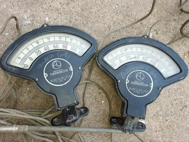 industrial thermometer vintage