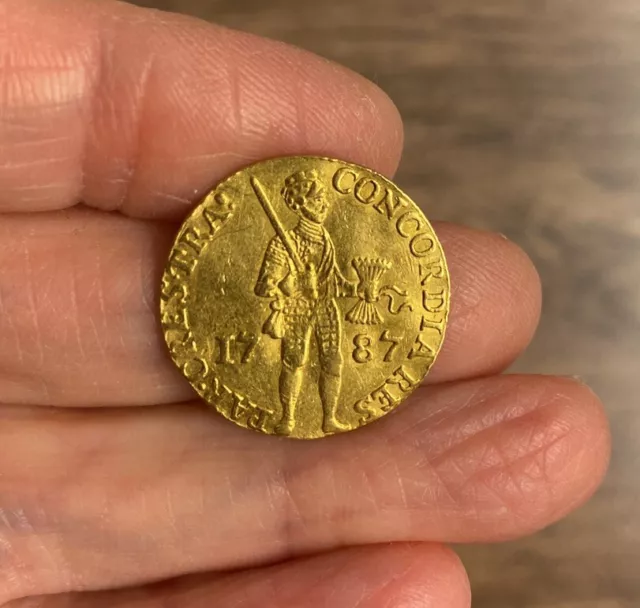 Die Niederlande. Gold Dukat. Datiert 1787.