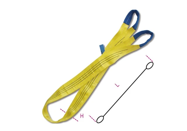 Robur 8156 3M 3T Sollevamento Tela Fionda Con Rinforzato Eyes (Giallo) 081560030