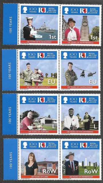 Isle of Man-Royal British legion mnh set 2021