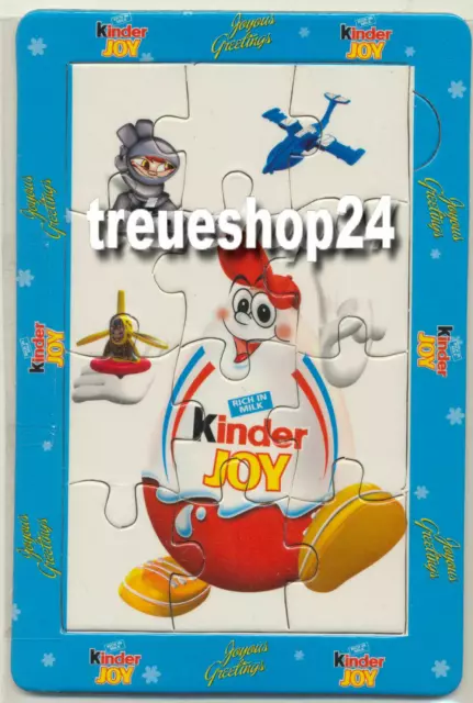 Original KINDERINO WERBEPUZZLE Ferrero Kinder Joy mit Stanzrahmen aus Indien!!!