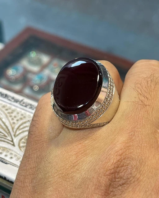 OLD RARE NATURAL Yemeni Aqeeq Akik Haqeeq Stone Ring Yamani Akik Stone Ring Mens 269.10 PicClick