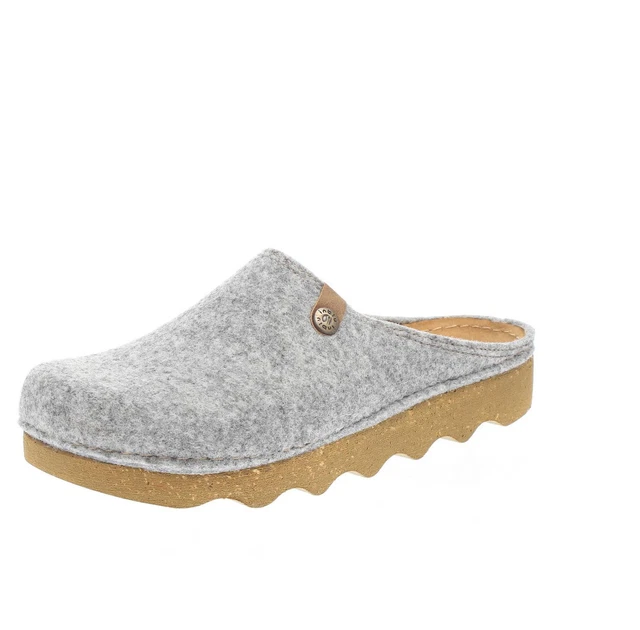 Inblu Pantofole In Tessuto Con Suola Alta Grigio - Donna Scarpe Ciabatte