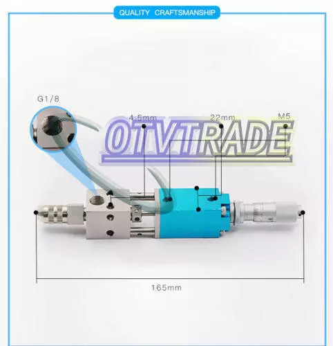 Top Needle Dispensing Valve Precision Glue Pneumatic Dispenser Micrometer New