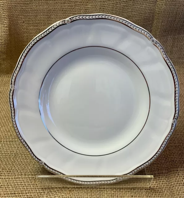 Wedgwood Crown Platinum Bone China 8" Salad Plate England  - NEW with Sticker