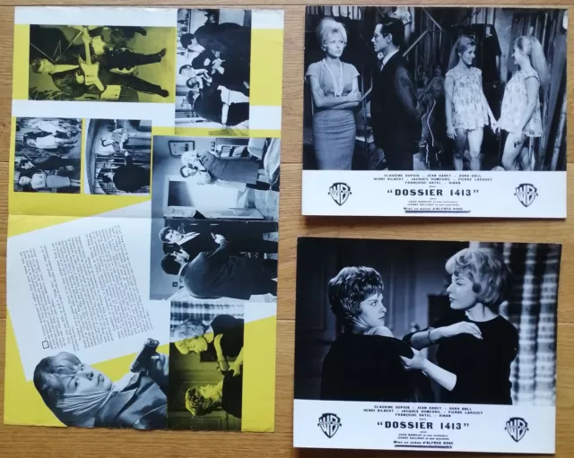 DOSSIER 1413 johnny hallyday dossier de presse photos cinema '61