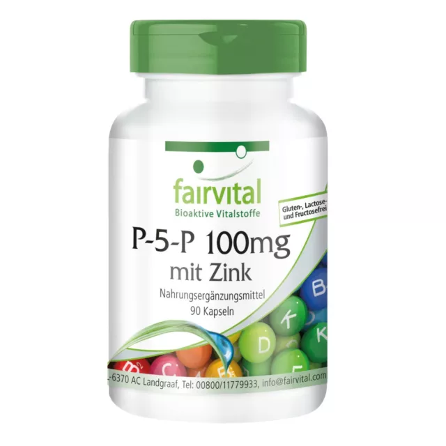 P-5-P 100 mg + Zink 90 Kapseln stoffwechselaktives Vitamin B6 VEGAN | fairvital