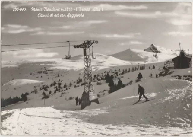 Monte Bondone Campi Di Sci Con Seggiovia (Trento) 1966